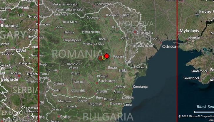 Земетресения разклати сеизмична зона Вранча тази сутрин, 25 април 2015