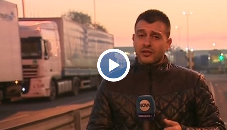 Камионите са разположени във всички платна на магистрала "Марица"