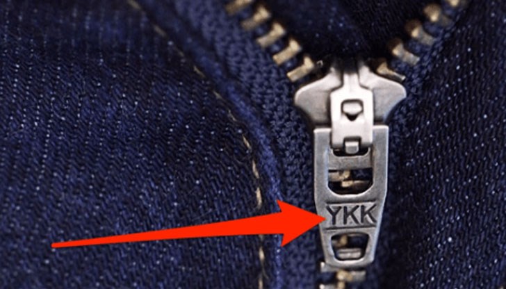 Ако сте се чудили какво значат тези букви на ципа на дънките, сега ще разберете