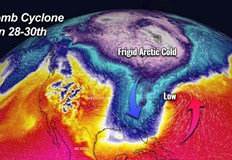 Два метеорологични феномена ще доминират над северните щати на САЩ полярен
