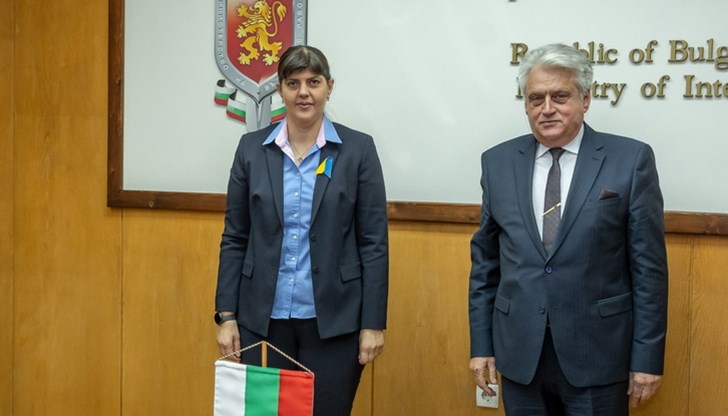 Министърът на вътрешните работи Бойко Рашков и европейският главен прокурор Лаура Кьовеши проведоха работна среща