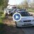 Кола с украинска регистрация се заби в дърво на входа на Русе