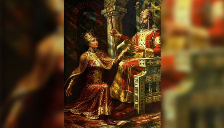 Цар Иван Асен II и царица Ирина