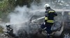 Кола пламна в движение на пътя Димитровград - Хасково