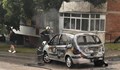 Автомобил във Велико Търново пламна по време на гръмотевична буря