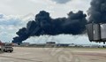 Пожар бушува на летище в Брюксел