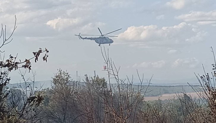 Движението в района беше ограничено заради дима