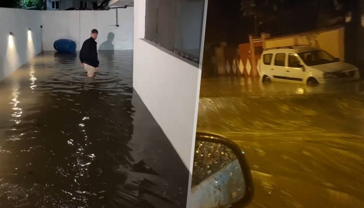 Силна буря наводни улици, повали дървета, отнесе покриви и пренасочи полети към България
