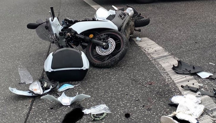 Катастрофа с мотоциклет на пътя между Русе и Николово