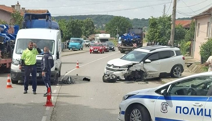 Движението беше временно ограничено заради катастрофа в района на Цар Калоян