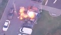 Експлозия на автомобил рани руски военен и съпругата му