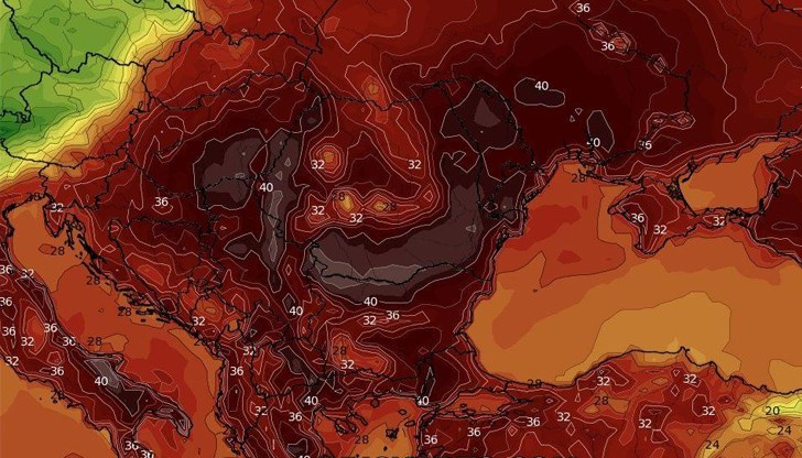 Най-горещата част от вълната се очаква да бъде около 15-18 юли