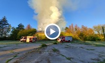 Голям пожар в село Червена вода