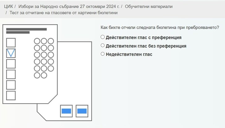 Материалът е създаден с цел обучение членовете на СИК, но е достъпен за всеки желаещ