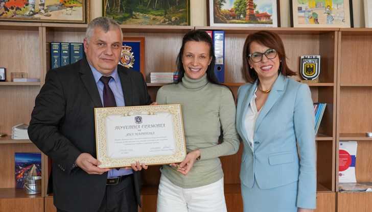 Актрисата изрази готовност за сътрудничество с МВР в подкрепа на пострадалите Актрисата изрази готовност за сътрудничество с МВР в подкрепа на пострадалите