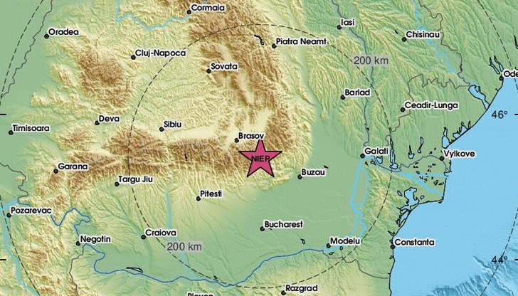 Трусът е регистриран в 14:59 часа тази следобед Трусът е регистриран в 14:59 часа тази следобед