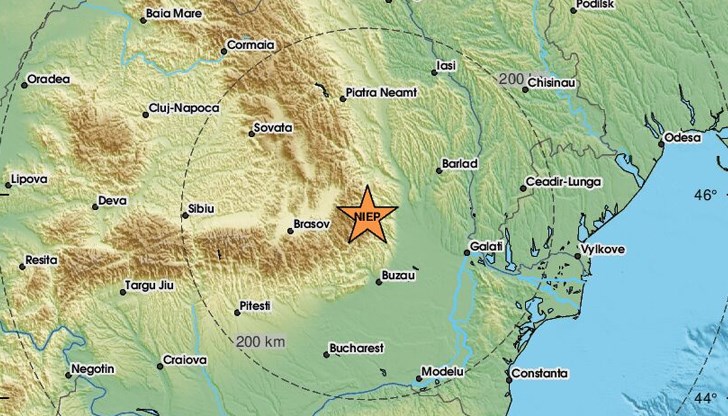 Трусът е регистриран в 06:51 часа Трусът е регистриран в 06:51 часа