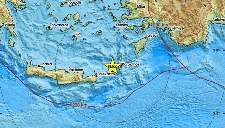 Трусът е регистриран днес в 11:06 часа Трусът е регистриран днес в 11:06 часа