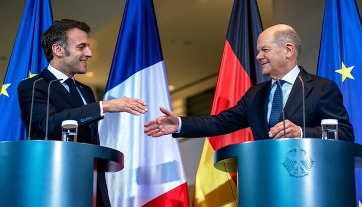 Лидерите на Франция и Германия отхвърлят призивите на Русия за прекратяване на подкрепата Лидерите на Франция и Германия отхвърлят призивите на Русия за прекратяване на подкрепата