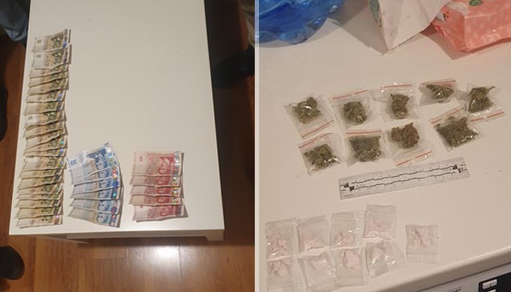 При обиска са открити марихуана, амфетамин, метамфетамин и кокаин При обиска са открити марихуана, амфетамин, метамфетамин и кокаин