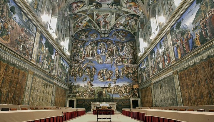 Сикстинската капела, където ще се състои конклавът за избор на нов папа Сикстинската капела, където ще се състои конклавът за избор на нов папа