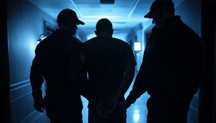 Нападателят преспа в полицейския арест Нападателят преспа в полицейския арест