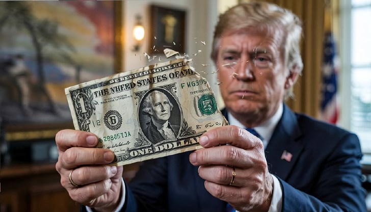 Само за 100 дни новият американски президент постави под въпрос световното господство на американската валута Само за 100 дни новият американски президент постави под въпрос световното господство на американската валута