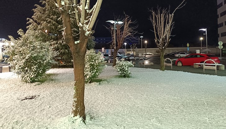 В Русе измерената снежна покривка е 1 сантиметър В Русе измерената снежна покривка е 1 сантиметър