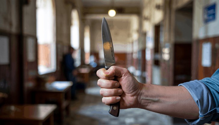 Жената е задържана от полицията след сигнал от училищния персонал Жената е задържана от полицията след сигнал от училищния персонал