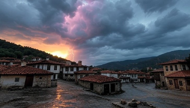 Гръмотевици в западните райони Гръмотевици в западните райони