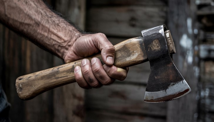 Арестуваха мъж, нападнал съседката си с брадва във Великотърновско Арестуваха мъж, нападнал съседката си с брадва във Великотърновско