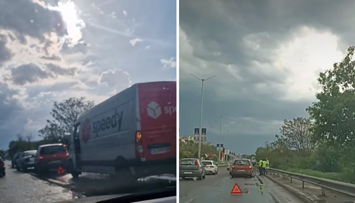 Три коли се нанизаха срещу бензиностанция ЕКО Три коли се нанизаха срещу бензиностанция ЕКО