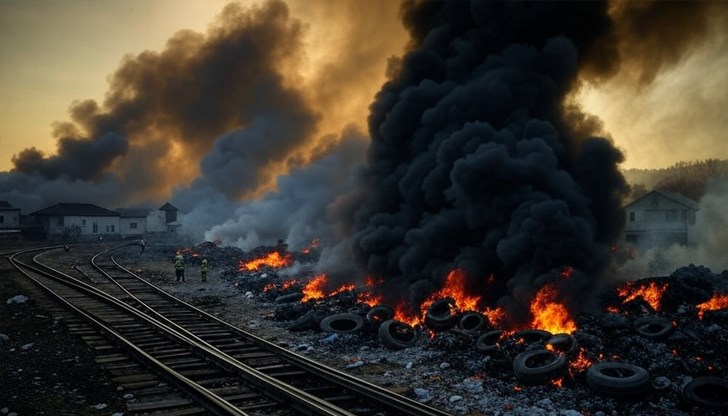 Бързата реакция на огнеборците предотврати разрастване на огъня и спиране на влаковете по линията София - Бургас Бързата реакция на огнеборците предотврати разрастване на огъня и спиране на влаковете по линията София - Бургас