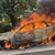 Автомобил избухна в пламъци на магистрала "Тракия" Автомобил избухна в пламъци на магистрала "Тракия"