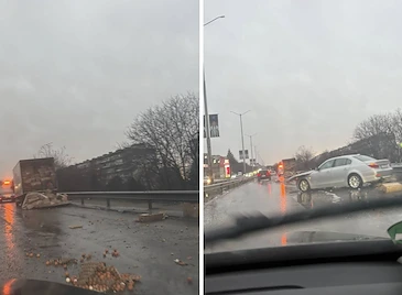 Катастрофа блокира булевард "България" Катастрофа блокира булевард "България"