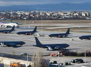 Летище София въвежда ограничения заради самолетите на САЩ Летище София въвежда ограничения заради самолетите на САЩ