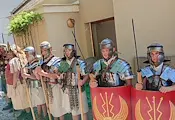 Римски легионери разпънаха боен лагер в Русе Римски легионери разпънаха боен лагер в Русе