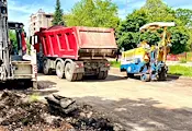 Преасфалтират улиците "Рига" и "Киев" Преасфалтират улиците "Рига" и "Киев"