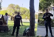 Полицаи свалиха младежи от хамак в центъра на Русе Полицаи свалиха младежи от хамак в центъра на Русе