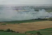 Мълния подпали житен масив край село Калековец Мълния подпали житен масив край село Калековец