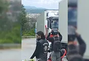 Моторист се заби в кола край Монтана Моторист се заби в кола край Монтана