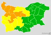 НИМХ обяви жълт и оранжев код за порои и градушки НИМХ обяви жълт и оранжев код за порои и градушки