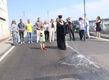 Пуснаха двупосочното движение на Дунав мост Пуснаха двупосочното движение на Дунав мост