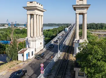 Възстановяват изцяло двупосочното движение на Дунав мост Възстановяват изцяло двупосочното движение на Дунав мост