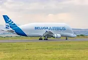 Легендарният Airbus Beluga кацна в Бургас Легендарният Airbus Beluga кацна в Бургас