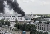 Пожар пламна в централен институт на "Роскосмос" Пожар пламна в централен институт на "Роскосмос"
