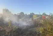 Пожар обхвана складова база край Слънчев бряг Пожар обхвана складова база край Слънчев бряг